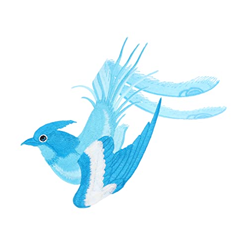 Gogogmee Ethnische Vogel Patch Applikationen zum Aufbügeln DIY Stickerei Aufnäher für Kreative Kleidungsgestaltung Symmetrisches Design für Styles von Gogogmee