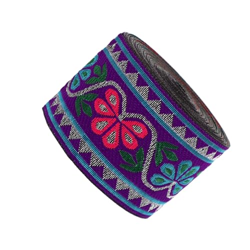 Gogogmee Ethnisches Jacquardband Breit Vielseitiges DIY band aus Polyester Langlebig und Leicht Zuschneidbar für Kleidung Heimdekoration Nähprojekte und Handgefertigte Accessoires von Gogogmee