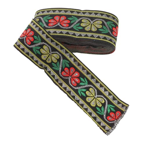 Gogogmee Ethno Jacquardband Breit aus Strapazierfähigem Polyester Besticktes DIY Zierband für Kleidung Taschen und Schuhzubehör Vielseitiger Stoffbesatz für Trachten und Bastelarbeiten Gogogmee Ethno Jacquardband Breit aus Strapazierfähigem Polyester Besticktes DIY Zierband für Kleidung Taschen und Schuhzubehör Vielseitiger Stoffbesatz für Trachten und Bastelarbeiten von Gogogmee