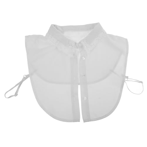 Gogogmee Falscher Kragen Damen Abnehmbar Spitzenbesatz Dekorativer Einsatz Weiß Eleganter Blusenkragen Vielseitig Kombinierbar Für Shirts Kleider von Gogogmee