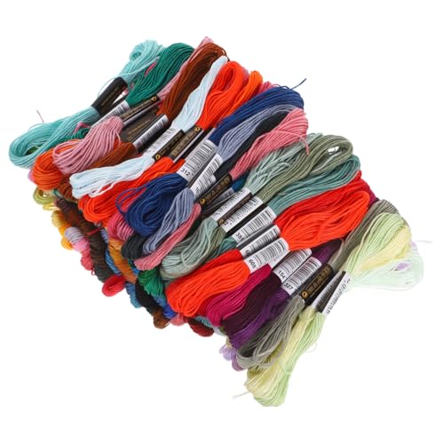 Gogogmee Farben Stickgarn Set Langlebiges Bruchfestes Embroidery Sewing Floss für Kreuzstich Diy Armband Basteln Tragbar und Vielseitig für Anfänger und Profis von Gogogmee