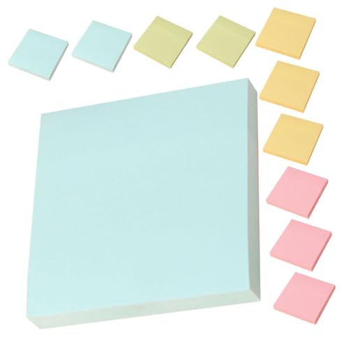 Gogogmee Farbige Haftnotizen Selbstklebende Notizblätter Gelb Grün Blau für Büro Schule und Zuhause Praktische Memo Pads für To Do Listen und Kreative Projekte von Gogogmee