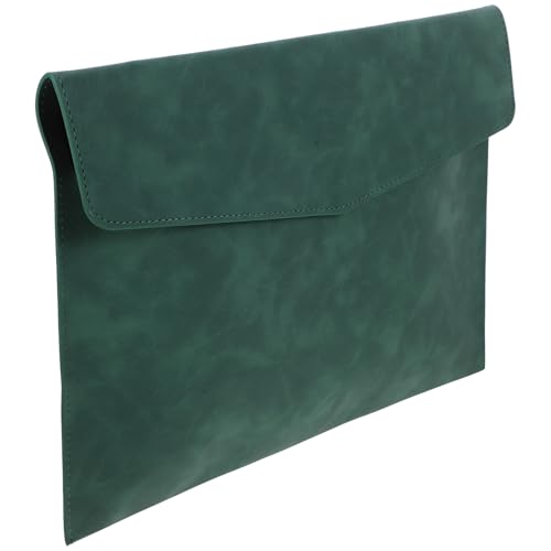 Gogogmee Faux Leather Dokumentenmappe Wiederverwendbare Dateiablage Organizer für Bürounterlagen Eleganter Aktenhalter Grün mit Druckknopfverschluss für Sichere Aufbewahrung Gogogmee Faux Leather Dokumentenmappe Wiederverwendbare Dateiablage Organizer für Bürounterlagen Eleganter Aktenhalter Grün mit Druckknopfverschluss für Sichere Aufbewahrung von Gogogmee