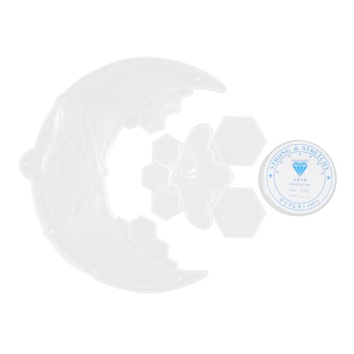 Gogogmee Flexibles Silikon Gießform für Mond bienen Anhänger Epoxidharz Resin Form DIY Schmuck Casting Dekorative Resin Anhänger Form Langlebig und Leicht zu Reinigen Gogogmee Flexibles Silikon Gießform für Mond bienen Anhänger Epoxidharz Resin Form DIY Schmuck Casting Dekorative Resin Anhänger Form Langlebig und Leicht zu Reinigen von Gogogmee