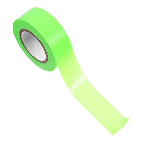 Gogogmee Fluoreszierendes Absperrband PVC Grün Reißfestes nicht Klebendes Warnband für Baustellen Grenzmarkierung und Gefahrenbereiche Vielseitiges Markierband für Außenbereich und von Gogogmee