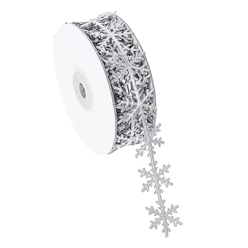 Gogogmee Gold Silber Schneeflocken Deko Band Polyester Geschenkband für Weihnachten Flexibles DIY Schmuckzubehör Vielseitiges Weihnachtsband für Geschenkverpackung und Partydeko Gogogmee Gold Silber Schneeflocken Deko Band Polyester Geschenkband für Weihnachten Flexibles DIY Schmuckzubehör Vielseitiges Weihnachtsband für Geschenkverpackung und Partydeko von Gogogmee