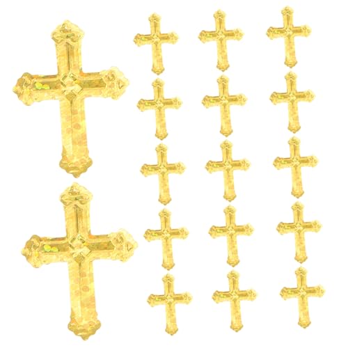 Gogogmee Goldene Kreuz-konfetti Tischstreuung Glitzernde Christliche Dekoration Für Taufe Kommunion Hochzeit Geburtstag Party Feierlichkeiten von Gogogmee