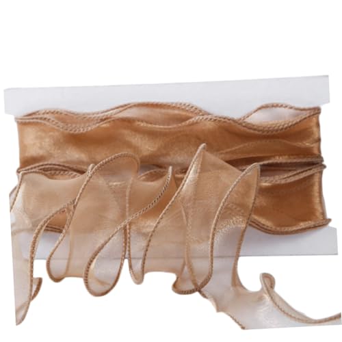 Gogogmee Goldrand Mermaid Tail Yarn Ribbon Hochzeit Dekor DIY Seidenband für Festliche Geschenkverpackung und Bastelarbeiten Wiederverwendbar und Langlebig Gogogmee Goldrand Mermaid Tail Yarn Ribbon Hochzeit Dekor DIY Seidenband für Festliche Geschenkverpackung und Bastelarbeiten Wiederverwendbar und Langlebig von Gogogmee