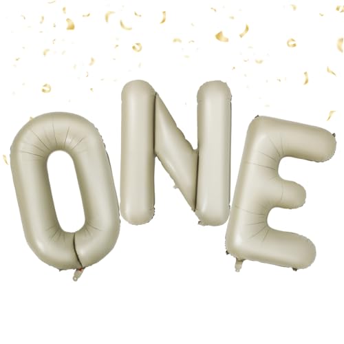 Gogogmee Große Aluminium Folienballons One für Geburtstag Dekoration Einfache Handhabung Wiederverwendbar und Auffällige Party Deko für Geburtstagsfeiern und von Gogogmee