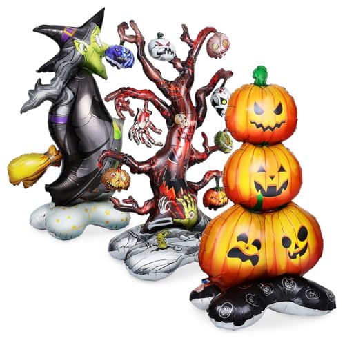 Gogogmee Halloween Deko Teilig Folienballons Kürbis Hexe Baum Partydeko Innen Außen Vielseitig Gruseliges Partyzubehör Gogogmee Halloween Deko Teilig Folienballons Kürbis Hexe Baum Partydeko Innen Außen Vielseitig Gruseliges Partyzubehör von Gogogmee