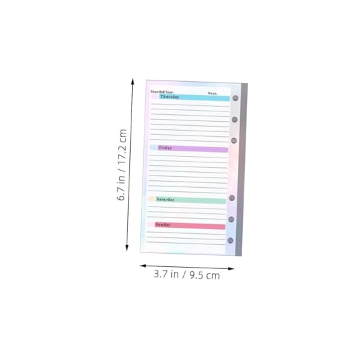 Gogogmee Handliches Notizbuch mit Lochung Undatiert Budget und Monatsplaner mit Farbverlaufendem Design Teilig Vielseitiger Ringbuch Nachfüllblock für Arbeit Studium und Reise Gogogmee Handliches Notizbuch mit Lochung Undatiert Budget und Monatsplaner mit Farbverlaufendem Design Teilig Vielseitiger Ringbuch Nachfüllblock für Arbeit Studium und Reise von Gogogmee