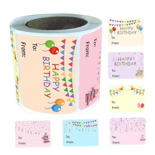 Gogogmee Happy Birthday Aufkleber Sticker Geburtstag Namensetiketten Selbstklebend für Geschenktüten Umschläge Party Deko Büro Dekoration Langlebig Haftend Gogogmee Happy Birthday Aufkleber Sticker Geburtstag Namensetiketten Selbstklebend für Geschenktüten Umschläge Party Deko Büro Dekoration Langlebig Haftend von Gogogmee