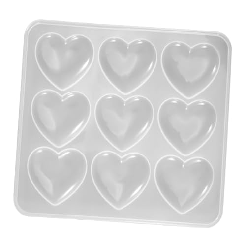 Gogogmee Herzförmige Silikonform für Diy Bastelarbeiten Gießform für Epoxidharz Fondant Kuchen und Mehr Hochwertige Silikonform mit Glatter Oberfläche Leicht zu Reinigen für Heim und von Gogogmee
