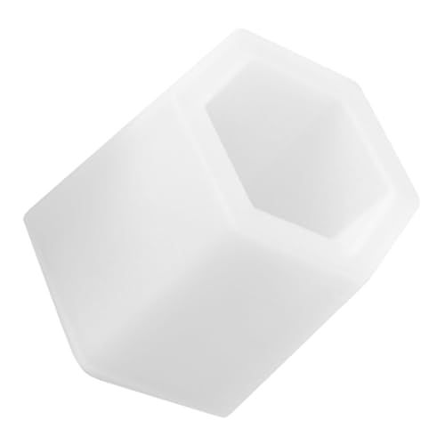 Gogogmee Hexagon Stifthalter Silikonform für DIY Epoxidharz Kreative Aufbewahrungsbox Gießform Langlebig Glatt Vielseitig für Schmuck Stifte Pflanzen Personalisierbar mit Perlen und Blumen von Gogogmee