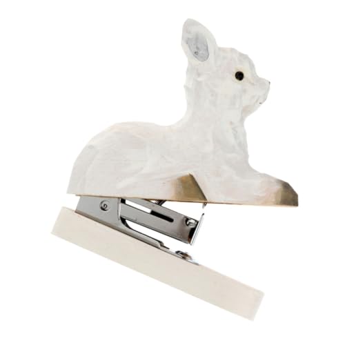Gogogmee Holz Tacker Alpaka Mini Heftgerät Multifunktional Tragbar Cartoon Stil Handlicher Desktop Hefer Für Schule Büro Zuhause Charmante Schreibtischdekoration von Gogogmee