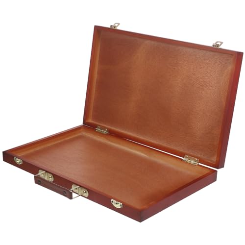 Gogogmee Holz Tragbare Künstlerbox mit Fächern und Deckel Leichter Holz Tool Organizer für Pinsel Stifte und Malutensilien Kompakte Aufbewahrung für Öl Praktische Holzbox für Zuhause und Gogogmee Holz Tragbare Künstlerbox mit Fächern und Deckel Leichter Holz Tool Organizer für Pinsel Stifte und Malutensilien Kompakte Aufbewahrung für Öl Praktische Holzbox für Zuhause und von Gogogmee