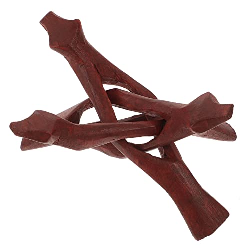 Gogogmee Holzständer für Abalone Dreibeiniger Display Halter Schlangenform Kompakt und Vielseitig für Kristallkugeln und Dekoration von Gogogmee