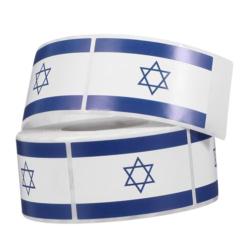 Gogogmee Israel Flag Sticker Langlebige Selbstklebende DIY Planer Aufkleber Vielseitig für Koffer Rucksäcke und Laptops Rückstandslos Entfernbar Großes für Scrapbooking und Dekoration von Gogogmee
