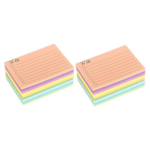 Gogogmee Klebe Notizblock Set Bunte Haftnotizen Selbstklebende Memo Sticker für Büro und Schule Praktische Erinnerungen und Notizen Einfach Abreißbar und Rückstandslos Entfernbar von Gogogmee