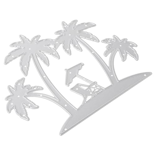 Gogogmee Kokosnussbaum Stanzform Selbstgemacht Bastelwerkzeug Mehrzweck Kartenstanzen Metall für Stranddekorationen und Einladungen von Gogogmee
