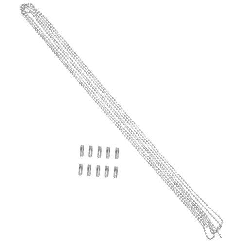 Gogogmee Lange Kugelkette mit Verbindern für Schlüsselanhänger Anhänger und DIY Projekte Verstellbar für Längen Gogogmee Lange Kugelkette mit Verbindern für Schlüsselanhänger Anhänger und DIY Projekte Verstellbar für Längen von Gogogmee