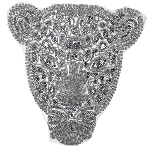 Gogogmee Leopard Aufnäher Patch zum Aufnähen Bestickter Applikationsflicken für Kleidung Hüte Taschen Langlebig Farbintensiv Leicht zum Verzieren von Jeans Kleidern DIY Textil Dekoration von Gogogmee