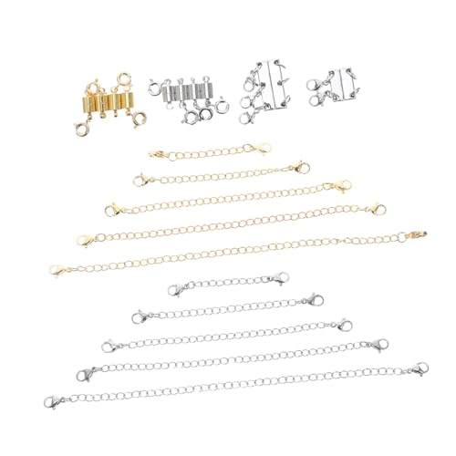 Gogogmee Magnetische Zubehörschnalle Magnetische Verschlüsse für Schmuckherstellung Magnetverschlüsse für Halsketten für Halsketten Kettenverlängerungen Eisen von Gogogmee