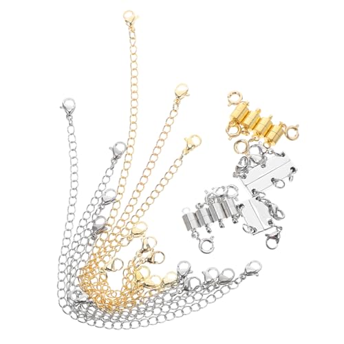 Gogogmee Magnetische Zubehörschnalle verschließbarer magnetischer Schmuckverschluss Multi-Halsketten-Layering-Verschluss Verlängerungsverschlüsse für Halsketten Multi -Halskette Eisen von Gogogmee
