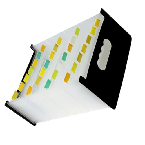 Gogogmee Mini Fächer Organizer Tragbare Dokumententasche aus Wasserdichtem Schichten für Unterlagen Rechnungen und Reisen für Büro und Schule von Gogogmee