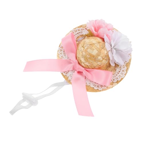 Gogogmee Miniatur Puppenhut Xs Boho Strohhut mit Pinkem Schleifenblumen Dekor Runder Durchmesser Modischer Sommerhut für Puppen Deko und Kostümierung Gogogmee Miniatur Puppenhut Xs Boho Strohhut mit Pinkem Schleifenblumen Dekor Runder Durchmesser Modischer Sommerhut für Puppen Deko und Kostümierung von Gogogmee