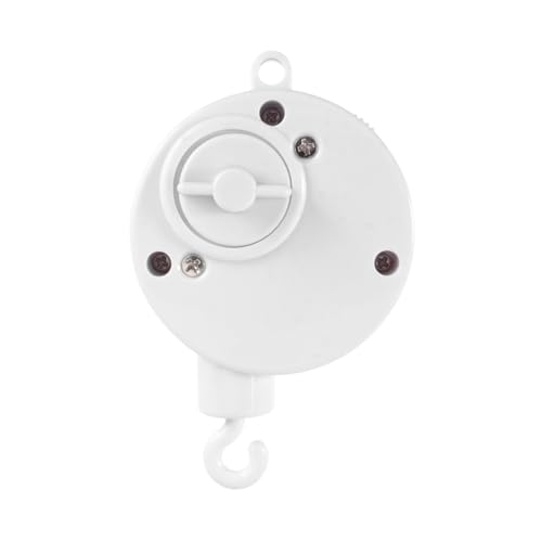 Gogogmee Mobile Musikbox Weiß Plunger Hook Aufziehbar Spieluhr Bewegung Kinderbett Glocke Drehbar DIY Halter Fördert Visuelle Auditive Entwicklung Junge Mädchen von Gogogmee