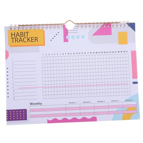 Gogogmee Monatlicher Gewohnheitstracker English Spiral Habit Tracker Planner Gewohnheitstracker Journal zur Verfolgung von Gewohnheiten Zielorientierter Planer Notizbuch für Persönliche Entwicklung Gogogmee Monatlicher Gewohnheitstracker English Spiral Habit Tracker Planner Gewohnheitstracker Journal zur Verfolgung von Gewohnheiten Zielorientierter Planer Notizbuch für Persönliche Entwicklung von Gogogmee