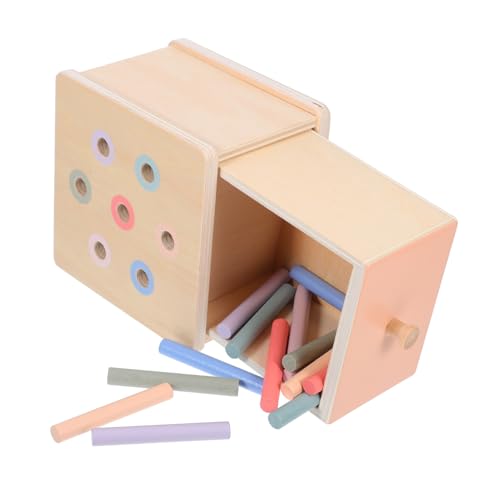 Gogogmee Montessori Holzspielzeug Farb Sortierbox Lernspiel für Kleinkinder Form und Farbenzuordnung Feinmotorische Pädagogisches Sensorikspielzeug für Junge Mädchen und Vorschulkinder von Gogogmee