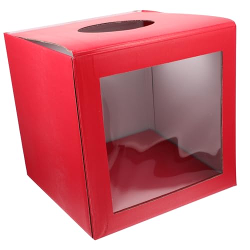 Gogogmee Multifunktionale Rote Box Quadratisch Partyspiel Wahlurne Losbox Spendenbox für Raffles Tipps und Dekoration Tragbar Vielseitig Einsetzbar Gogogmee Multifunktionale Rote Box Quadratisch Partyspiel Wahlurne Losbox Spendenbox für Raffles Tipps und Dekoration Tragbar Vielseitig Einsetzbar von Gogogmee