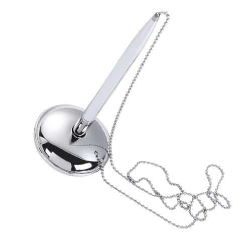 Gogogmee Multifunktionaler Bankschreibtisch Stift mit Kette Stehendes Design Ergonomischer Kugelschreiber für Büro Hotelrezeption und Theken Langlebige Oberfläche Komfortables Schreiben Gogogmee Multifunktionaler Bankschreibtisch Stift mit Kette Stehendes Design Ergonomischer Kugelschreiber für Büro Hotelrezeption und Theken Langlebige Oberfläche Komfortables Schreiben von Gogogmee