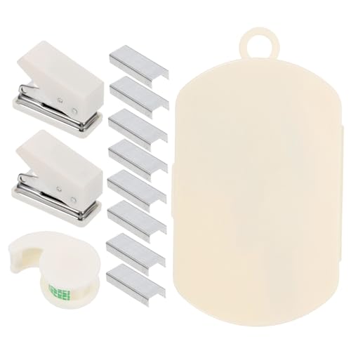 Gogogmee Multifunktionales Handwerks toolset Weiß Heftgerät Locher und Klebebandspender für DIY Scrapbooking Bürobedarf Kompaktes Reise Bastelfans und Handbuchnutzer Gogogmee Multifunktionales Handwerks toolset Weiß Heftgerät Locher und Klebebandspender für DIY Scrapbooking Bürobedarf Kompaktes Reise Bastelfans und Handbuchnutzer von Gogogmee