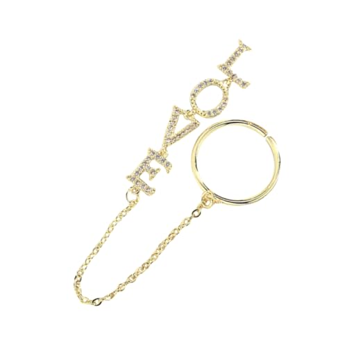 Gogogmee Nail Art Charms mit Kettenring Glänzende Nageldekoration für Einzigartige Maniküren für Natürliche und Künstliche Nägel von Gogogmee
