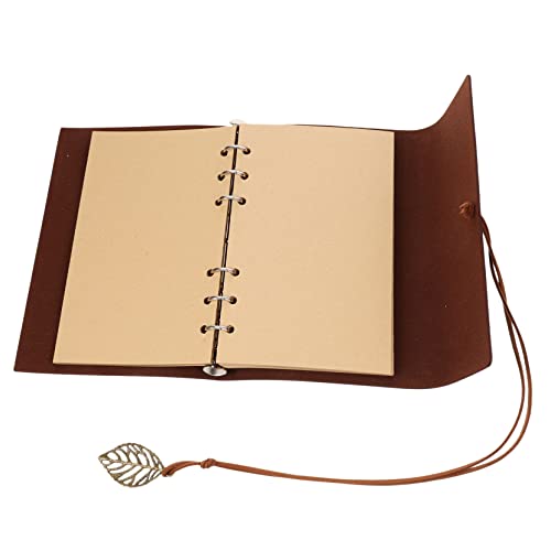 Gogogmee Notizbuch mit Lederumschlag Anhänger Rutschfeste Bindeschnur Retro Design Leichtes Reise und Tagesplan Notebook für Schule Büro und Persönliche Notizen Gogogmee Notizbuch mit Lederumschlag Anhänger Rutschfeste Bindeschnur Retro Design Leichtes Reise und Tagesplan Notebook für Schule Büro und Persönliche Notizen von Gogogmee