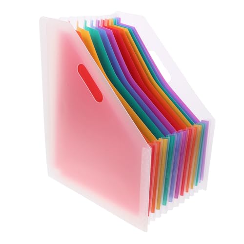 Gogogmee Ordner Organizer Erweiterbarer Desktop Organizer mit Hoher Kapazität Kompaktem Design und Modernem Stil für Büro und Zuhause Fächer zur Effektiven von Gogogmee