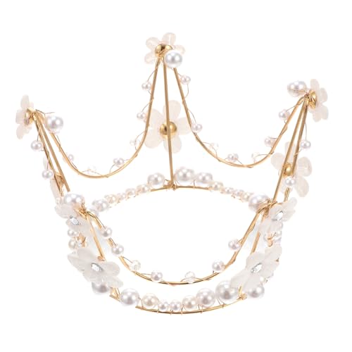 Gogogmee Perlenbesetzte Kronen Tortendeko Elegante Geburtstagstorte Verzierung Vielseitige Party und Hochzeitsdekoration Feines Haarschmuck Design für Festliche Anlässe Stilvoller Gogogmee Perlenbesetzte Kronen Tortendeko Elegante Geburtstagstorte Verzierung Vielseitige Party und Hochzeitsdekoration Feines Haarschmuck Design für Festliche Anlässe Stilvoller von Gogogmee
