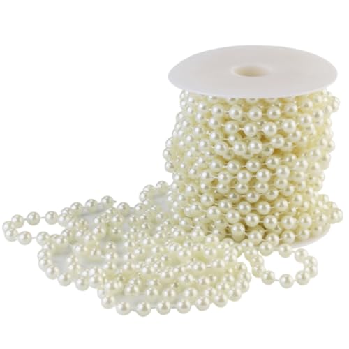 Gogogmee Perlengirlande Beige Acryl Perlenkette DIY Hochzeitsdeko Bastelperlen für Brautstrauß Partyvorhang und Feierdekoration Gogogmee Perlengirlande Beige Acryl Perlenkette DIY Hochzeitsdeko Bastelperlen für Brautstrauß Partyvorhang und Feierdekoration von Gogogmee
