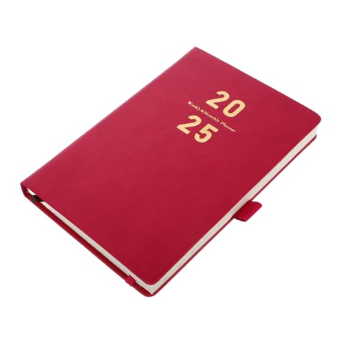 Gogogmee Planer Rot Hardcover Notizbuch Wöchentliche Monatliche Übersicht Zeitmanagement Notizblock Für Studierende Lehrer Berufstätige Umweltfreundliches PU Material Gogogmee Planer Rot Hardcover Notizbuch Wöchentliche Monatliche Übersicht Zeitmanagement Notizblock Für Studierende Lehrer Berufstätige Umweltfreundliches PU Material von Gogogmee