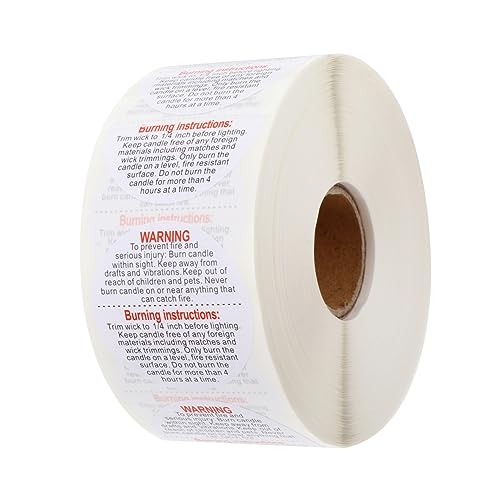 Gogogmee Praktische Runde Aufkleber für DIY Kerzenherstellung und Selbstklebend für Sicherheitsinformationen Gogogmee Praktische Runde Aufkleber für DIY Kerzenherstellung und Selbstklebend für Sicherheitsinformationen von Gogogmee
