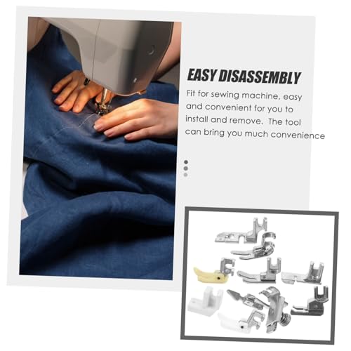 Gogogmee Professionelles Nähfuß aus Verschleißfestem Legierungs Material Vielseitig Einsetzbar für Haushalt und Handarbeiten Einfach zu Montieren und Kompatibel mit Standard nähmaschinen von Gogogmee
