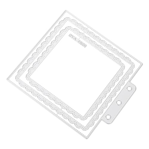 Gogogmee Quadratische Carbon Stahl Stanzformen für Scrapbooking und Kartenherstellung Langlebige Schneidematten für DIY Bastelprojekte Präzise Muster für Fotoalben und Prägung Gogogmee Quadratische Carbon Stahl Stanzformen für Scrapbooking und Kartenherstellung Langlebige Schneidematten für DIY Bastelprojekte Präzise Muster für Fotoalben und Prägung von Gogogmee