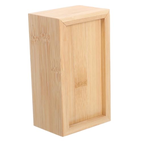 Gogogmee Rechteckige Schiebedeckel Holzbox aus Massivem Holz Dekorative Aufbewahrungsbox für Schmuck und Accessoires Platzsparender Organizer für Teebox und Erinnerungsstücke von Gogogmee