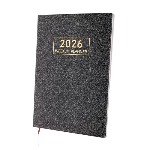 Gogogmee Reiseplaner Notizbuch mit PU Einband Kompakter Wochen und Monatskalender Vielseitiger Organizer für Geschäfts und Urlaubsplanung Stabiles für Notizen und Skizzen von Gogogmee