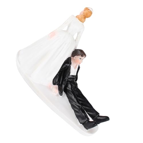 Gogogmee Resin Hochzeitstortenaufsatz Flüchtiger Bräutigam mit Brautfigur Kompakte Tortendeko Langlebiges Kunstharz Originelle Hochzeitsdekoration für Brautpaare Besonderes für Hochzeit und Gogogmee Resin Hochzeitstortenaufsatz Flüchtiger Bräutigam mit Brautfigur Kompakte Tortendeko Langlebiges Kunstharz Originelle Hochzeitsdekoration für Brautpaare Besonderes für Hochzeit und von Gogogmee