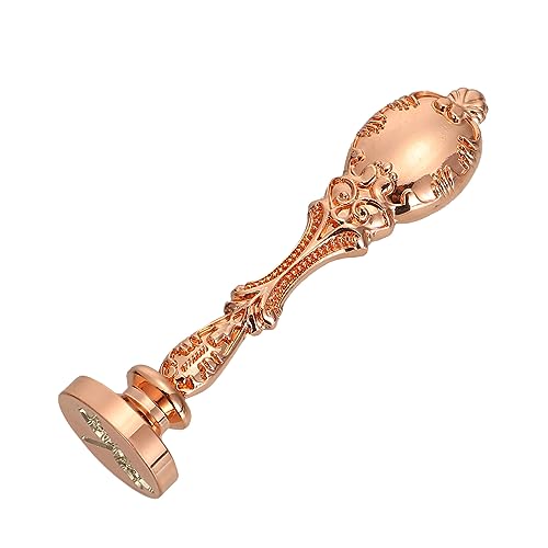 Gogogmee Retro Wachs Siegelstempel Set mit Metallgriff für DIY Verzierung Vintage Design für Einladungen Scrapbooking Geschenkpapiere und Mehr von Gogogmee