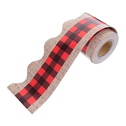 Gogogmee Rote-schwarze Kariert Papier-bulletin Board Border Robuste Schulwand Dekoration Sichtbare Vielseitige Rahmenverzierung für Klassenzimmer Büro Zuhause Abreißfest und Dekorativ Gogogmee Rote-schwarze Kariert Papier-bulletin Board Border Robuste Schulwand Dekoration Sichtbare Vielseitige Rahmenverzierung für Klassenzimmer Büro Zuhause Abreißfest und Dekorativ von Gogogmee